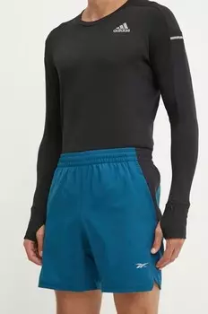 Шорты для бега Reebok, темно-синий