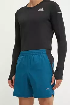 Шорты для бега Reebok, темно-синий