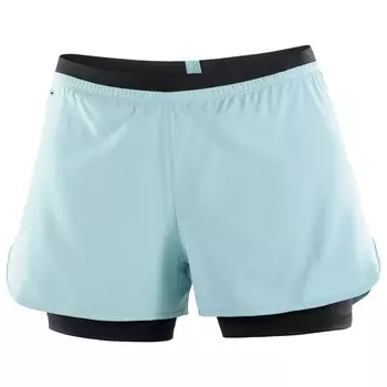 Шорты для бега Salomon Women's Cross 2in1 Shorts, цвет Arona
