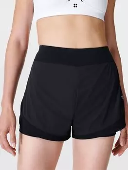 Шорты для бега Sweaty Betty Tempo, черные