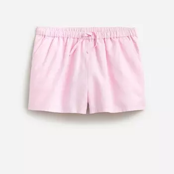Шорты для девочек из смеси льна и хлопка J.Crew, розовый