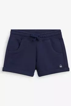 Шорты для девочек из трикотажа Benetton, синий