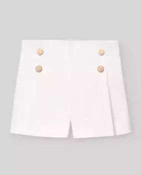 Шорты для девочек с декоративными пуговицами, коллекция Flor PAZ Rodrguez, белый