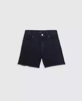 Шорты для девочек с карманами черного цвета IKKS, чёрный