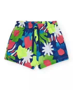 Шорты для девочек с принтом и регулируемой талией Tuc tuc, мультиколор