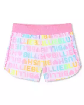 Шорты для девочек с принтом по всей поверхности и эластичной талией Billieblush, цвет Rosa