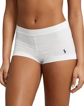Шорты для девочек со средней посадкой Polo Ralph Lauren, цвет White