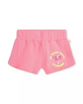 Шорты для девочки с резинкой на талии и сердечком из пайеток Billieblush, фуксия
