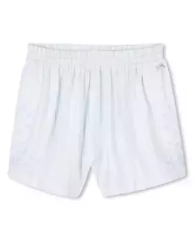 Шорты для девочки синего цвета с лампасами BOSS Kidswear, бирюзовый