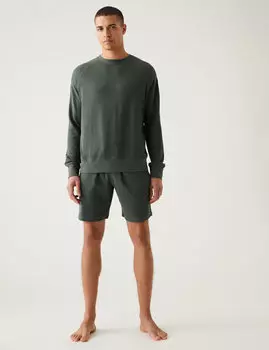Шорты для домашней одежды из чистого хлопка Marks & Spencer