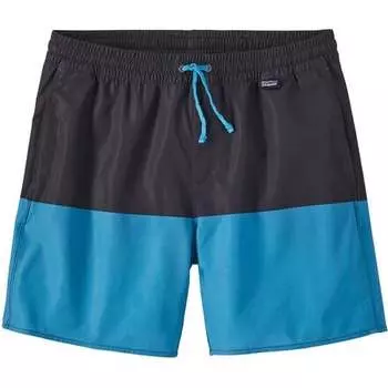 Шорты для доски Hydropeak Volley 16 дюймов мужские Patagonia, цвет Santa Cruz Block: Pitch Blue