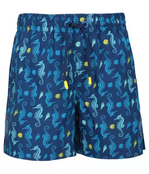 Шорты для мальчиков Guess пляжные с принтом, синий