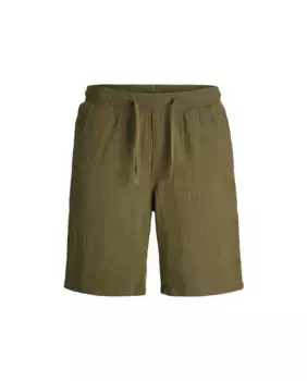 Шорты для мальчиков с эластичным поясом свободного кроя Jack & Jones, темно-зеленый