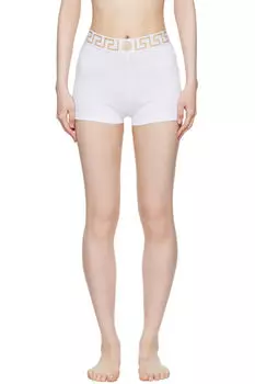 Шорты для мальчиков с белым узором Greca Border Versace Underwear