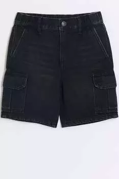 Шорты для мальчиков с карманами River Island, черный