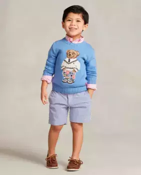 Шорты для мальчиков с вышитой лошадкой Polo Ralph Lauren, синий