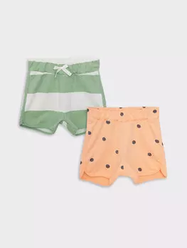 Шорты для маленьких девочек с эластичной резинкой на талии, 2 шт. LCW baby