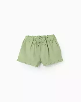 Шорты для малышей с эластичной талией и декоративным бантом Zippy, светло-зеленый