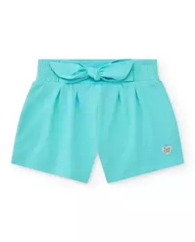 Шорты для малышей с эластичной талией и декоративным бантом Tuc tuc, синий