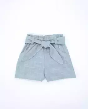 Шорты для малышей с поясом из той же ткани Fina Ejerique, цвет Verde Agua