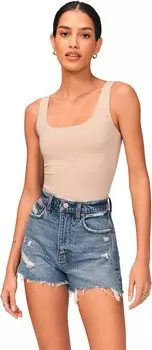 Шорты для мам с высокой посадкой Abercrombie & Fitch, цвет Medium Destroy