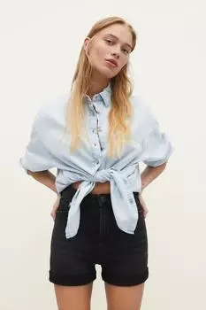 Шорты для мам узкого кроя Stradivarius, черный