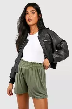 Шорты для материалов с прибором на талии Boohoo, хаки