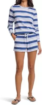 Шорты для отдыха Nora Beach Day в полоску Southern Tide, цвет Seven Seas Blue