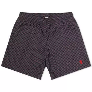 Шорты для плавания Alexander Mcqueen Dots Skull Swim Shorts, цвет Ash Grey & Black