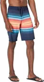 Шорты для плавания All Day Stripe Pro 20 дюймов Billabong, темно-синий