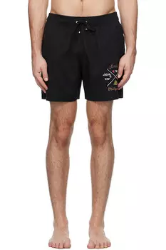 Шорты для плавания Amiri с принтом кия для бильярда Amiri, черный