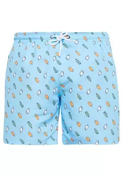 Шорты для плавания B T PATTERN Urban Classics, голубой/ледяной
