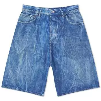 Шорты для плавания Balenciaga Denim Look Technical Fabric Swim Shorts, цвет Washed Blue