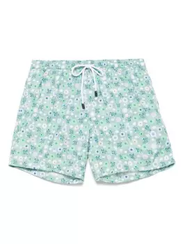 Шорты для плавания Barba с цветочным принтом, зеленый