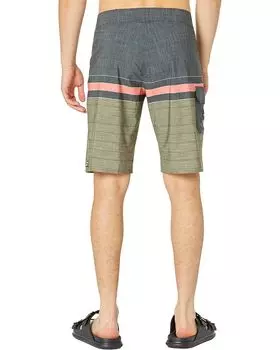 Шорты для плавания Billabong All Day Heather Stripe Pro 20" Boardshorts, цвет Military