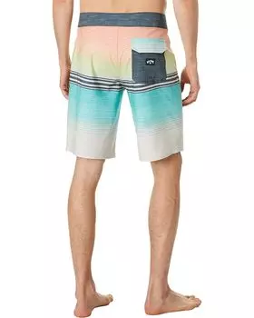 Шорты для плавания Billabong All Day Heather Stripe Pro 20" Boardshorts, цвет Minty