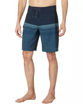 Шорты для плавания Billabong All Day Heather Stripe Pro 20" Boardshort, темно-синий