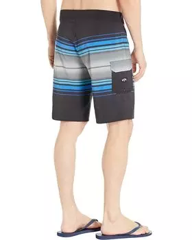 Шорты для плавания Billabong All Day Stripe Pro 20" Boardshorts, черный