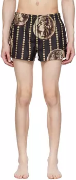 Шорты для плавания Black Coin Monete fdo nero Dolce & Gabbana