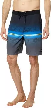 Шорты для плавания Block Party 18 дюймов Hurley, цвет Medium Blue