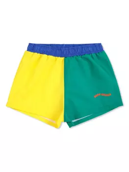 Шорты для плавания Bobo Choses с цветными блоками, желтый