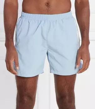 Шорты для плавания BOSS BLACK Dolphin Regular Fit, небесно-голубой