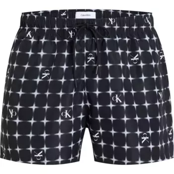 Шорты для плавания Calvin Klein Jeans Short Drawstring-Print, черный