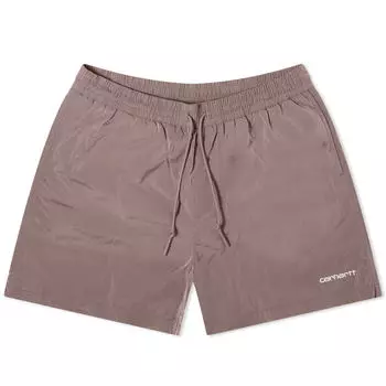 Шорты для плавания Carhartt Wip Tobes Swim Shorts, цвет Glassy Pink & White