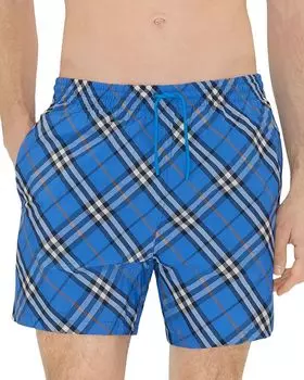Шорты для плавания Check 5.7" Burberry, синий