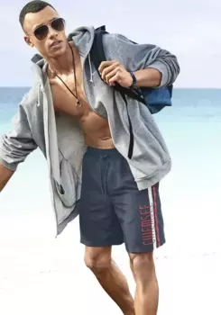 Шорты для плавания Chiemsee, две длины, с надписью бренда, синий