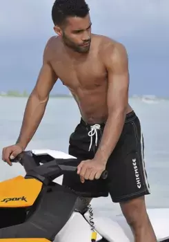 Шорты для плавания Chiemsee, спортивные шорты для плавания, эластичный пояс, с наружным шнуром, черный