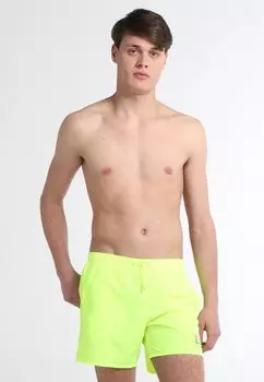Шорты для плавания Con Logo Fluo EA7 Emporio Armani, цвет neon yellow