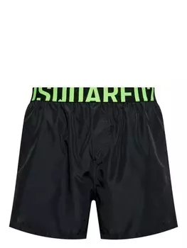 Шорты для плавания DSQUARED2 с логотипом на поясе, черный