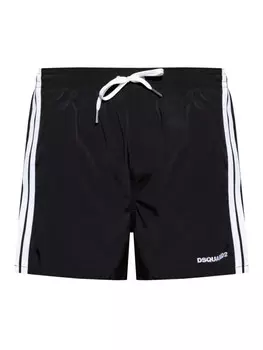 Шорты для плавания DSQUARED2 с вышитым логотипом, черный